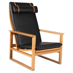 Børge Mogensen 2254 Oak Sled Chair, 1956, Denmark