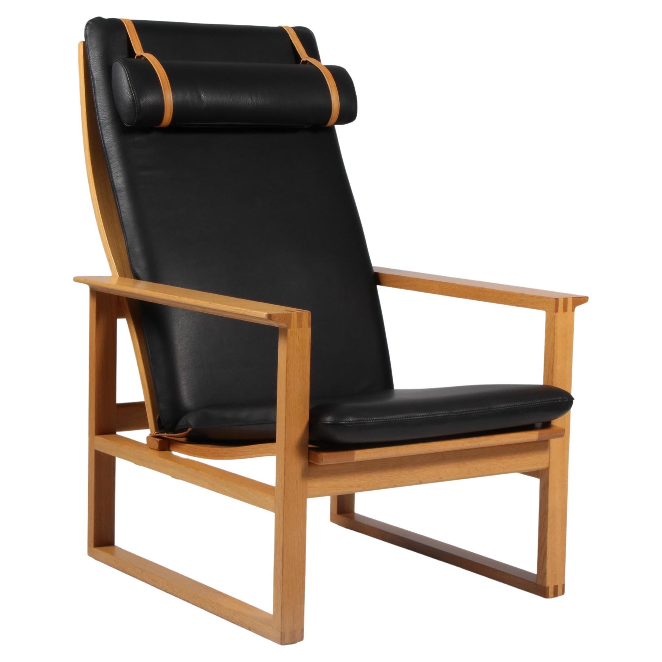 Børge Mogensen 2254 Oak Sled Chair, 1956, Denmark