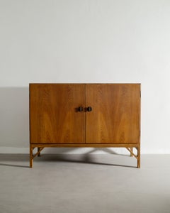 Børge Mogensen 232 Wooden Sideboard Cabinet in Oak by FBD Møbler Denmark, 1960s