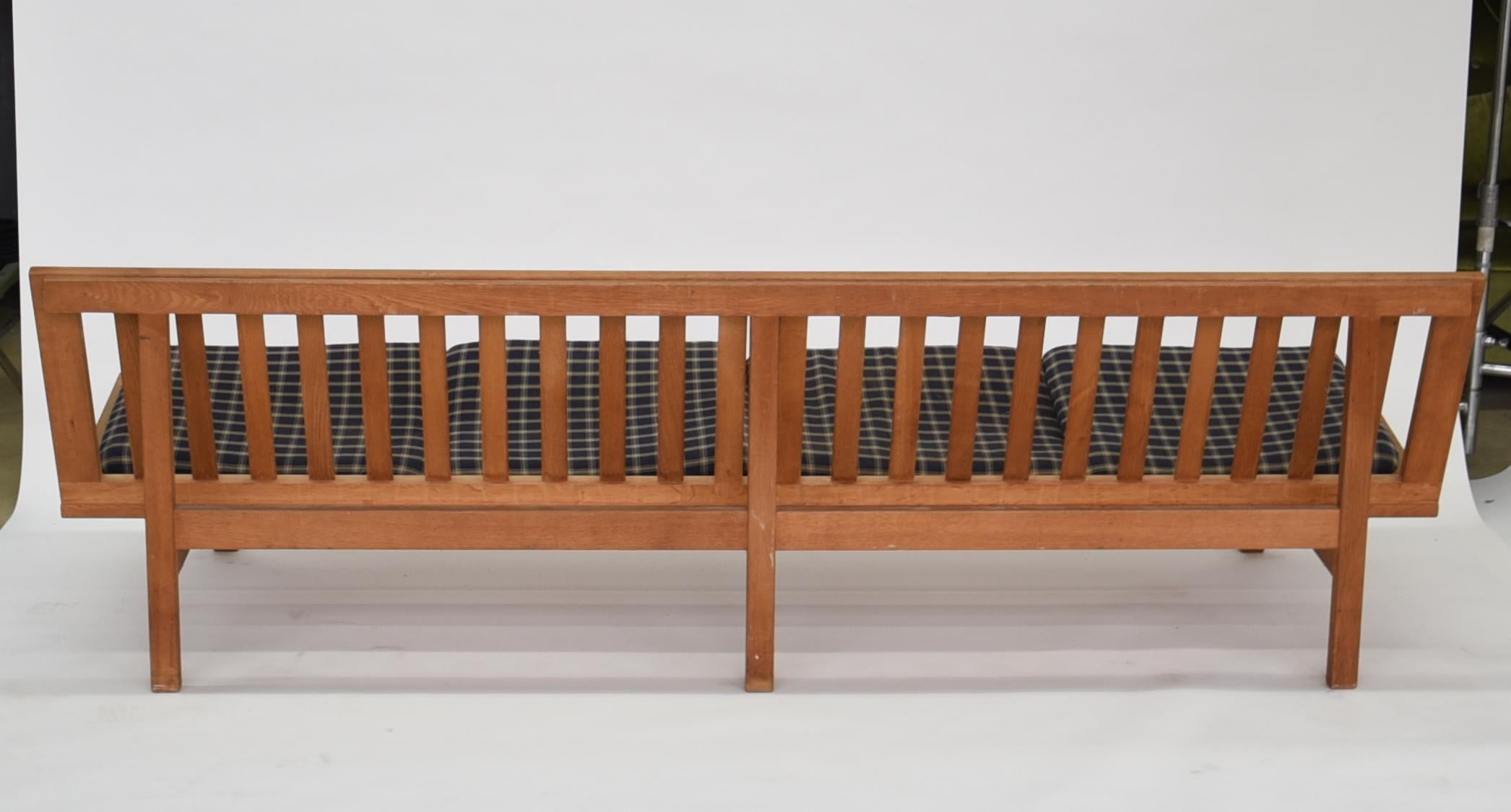 Oak Børge Mogensen 4-Persons, Sofa, Modell BM 2219, Couchbank BM2219, Midcentury