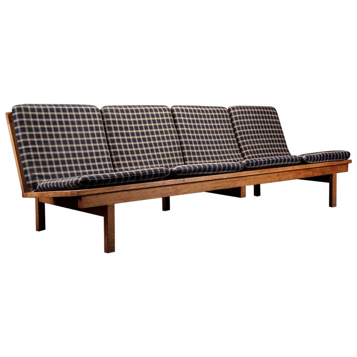Børge Mogensen 4-Persons, Sofa, Modell BM 2219, Couchbank BM2219, Midcentury