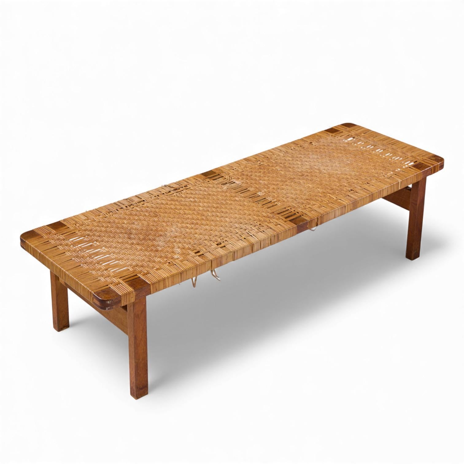 Børge Mogensen 5272 for Fredericia Danish Teak and Rattan Benches - Pair en venta 4