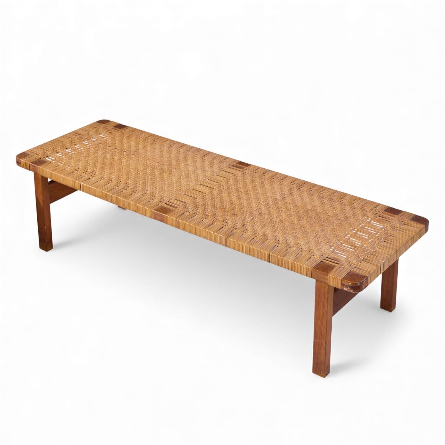 Børge Mogensen 5272 for Fredericia Danish Teak and Rattan Benches - Pair en venta 5