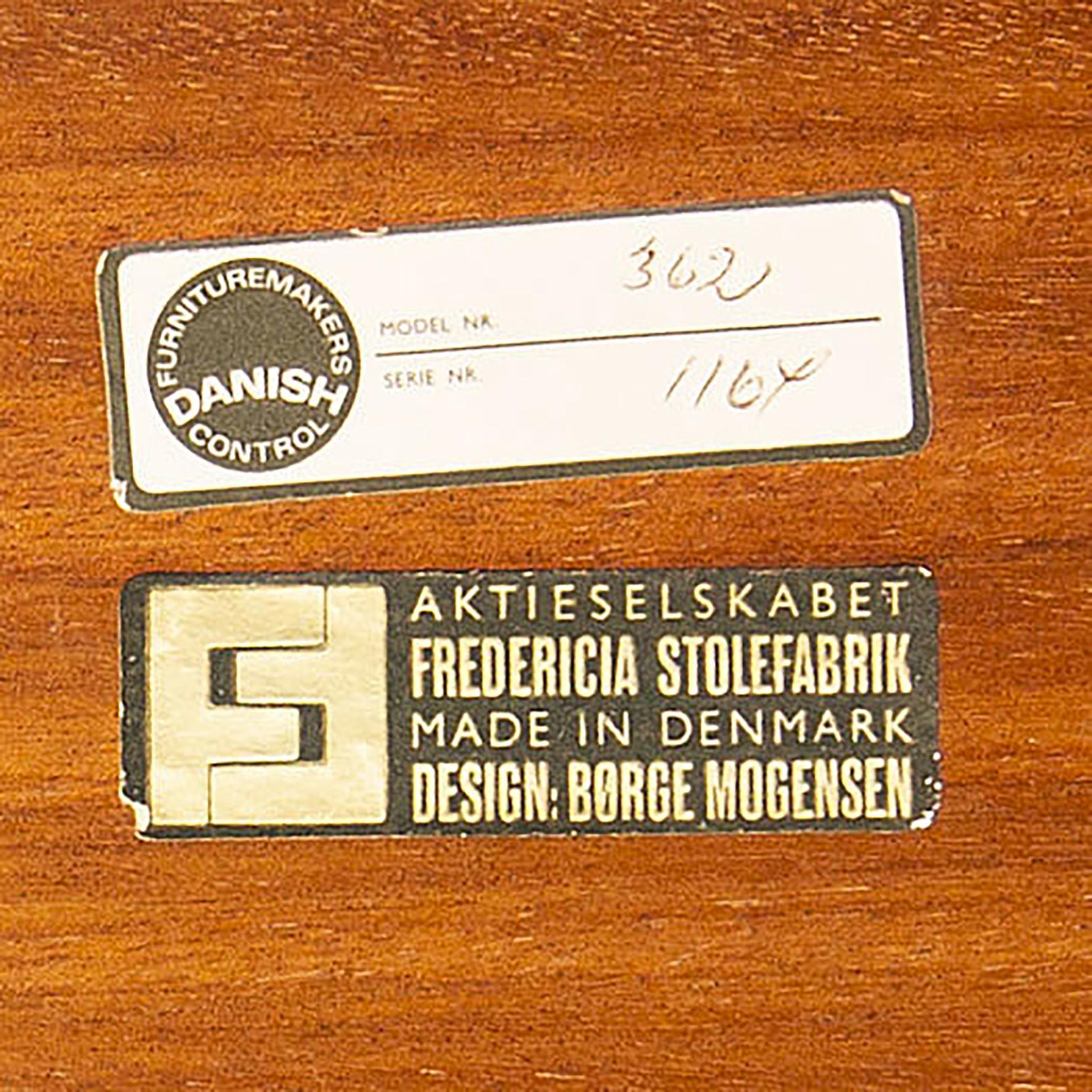 Brge Mogensen, 5362, table basse, Fredericia Stolefabrik, 1970 Bon état - En vente à Paris, FR