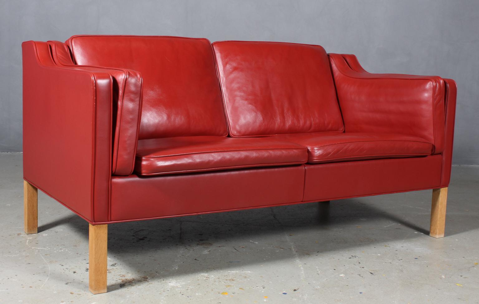 Børge Mogensen a Living Room, Model 2212 + 2213 + 2204, Original Leather 4
