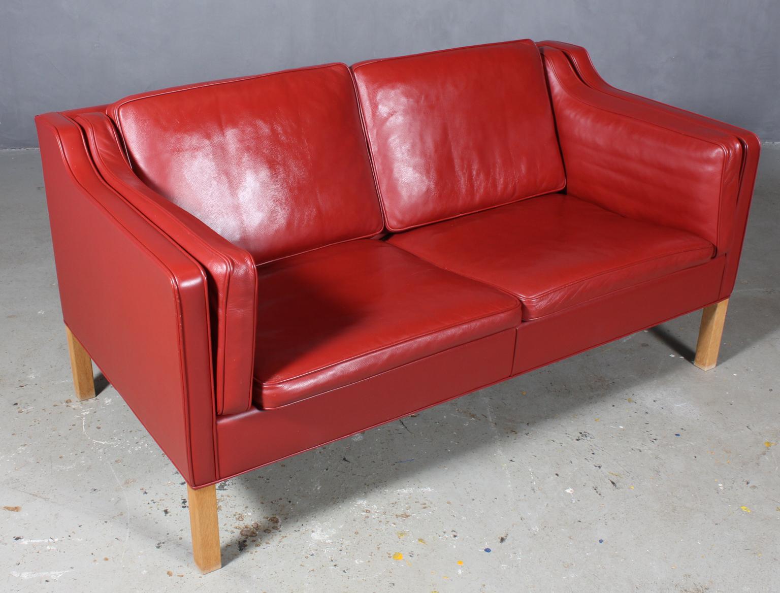 Børge Mogensen a Living Room, Model 2212 + 2213 + 2204, Original Leather 5
