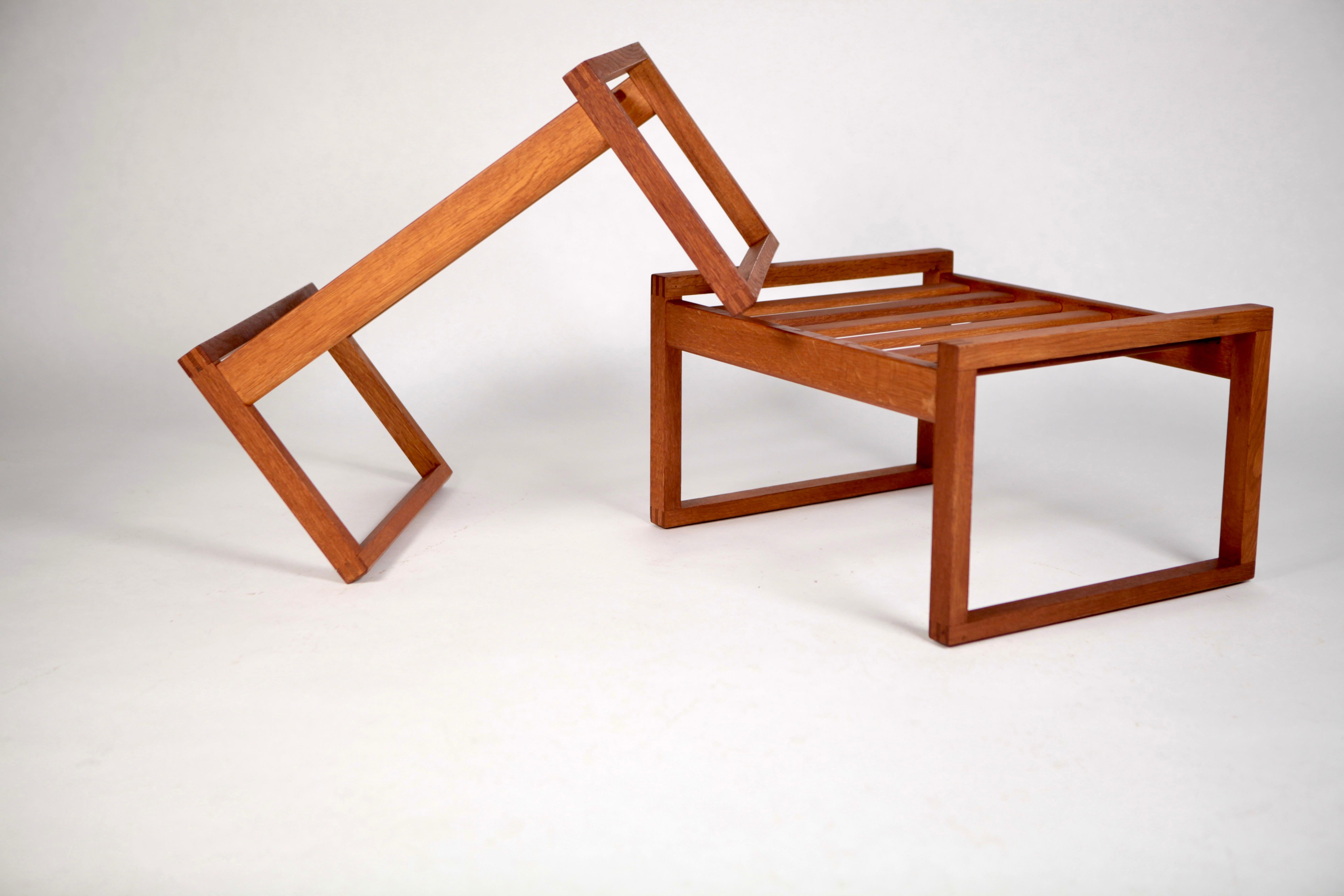 Mid-20th Century Børge Mogensen, a Pair of Side Tables or Benches in Oak, Model 2248, 1960s