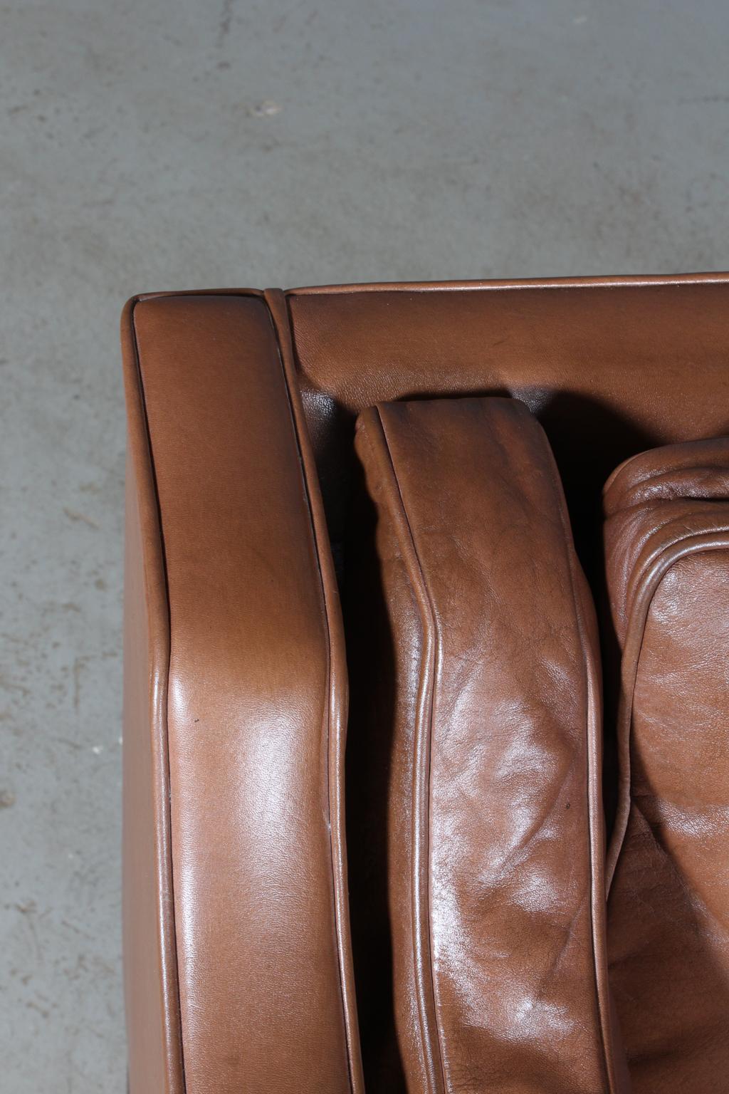 Børge Mogensen a Pair of Sofas, Model 2212 + 2213, Original Leather 8