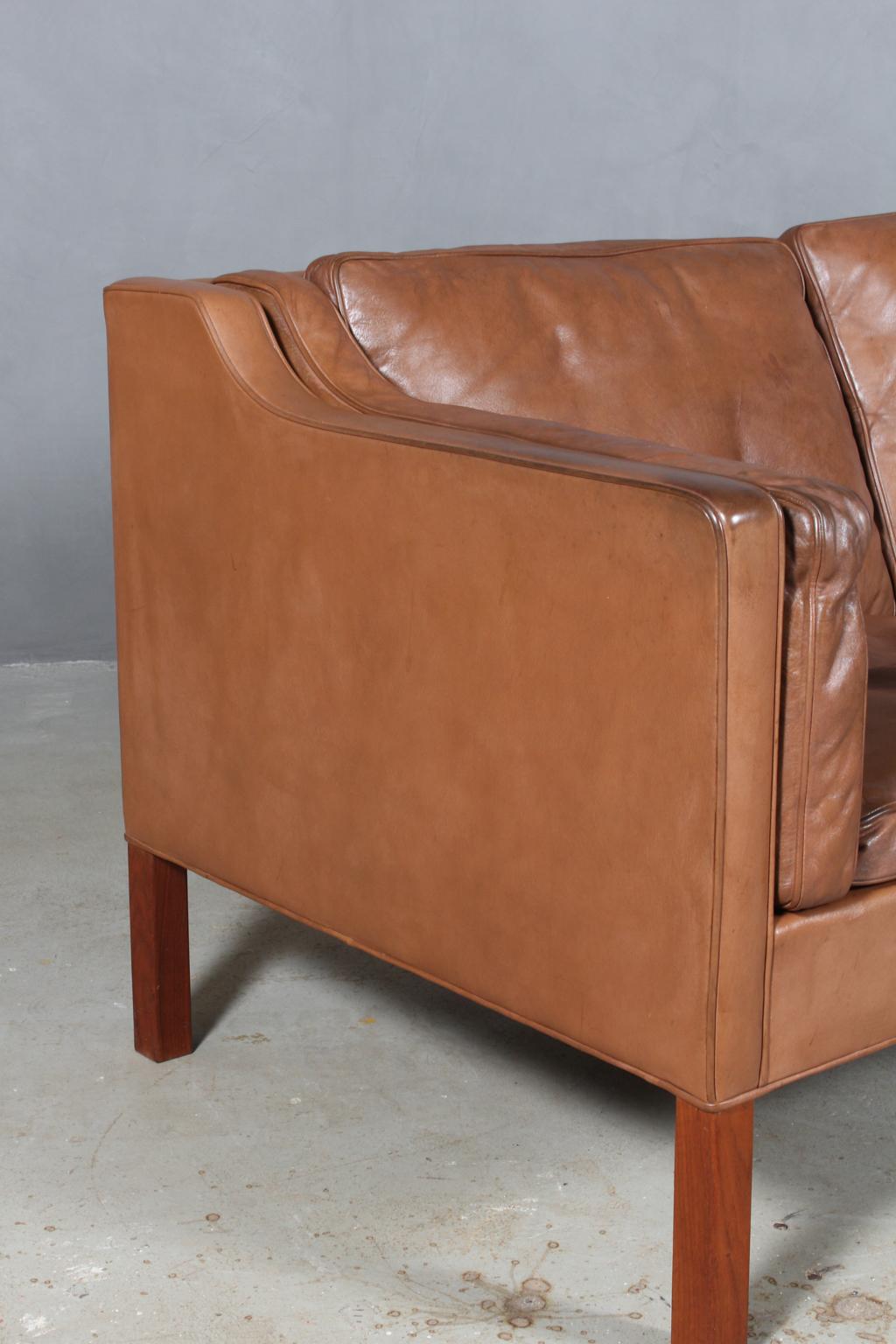 Børge Mogensen a Pair of Sofas, Model 2212 + 2213, Original Leather 10