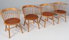 Sillones Børge Mogensen de fresno, modelo 3249. Modelo muy raro