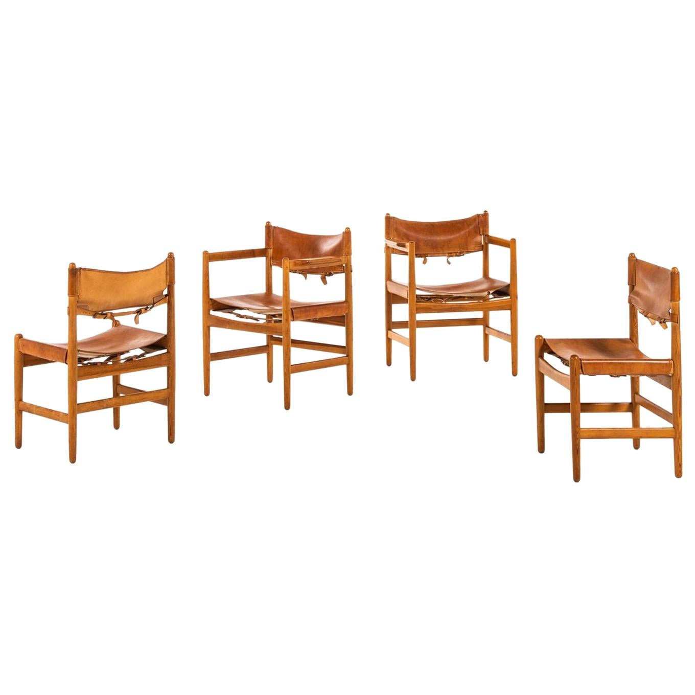 Sessel / Stühle von Børge Mogensen, hergestellt von Svensk Fur in Schweden