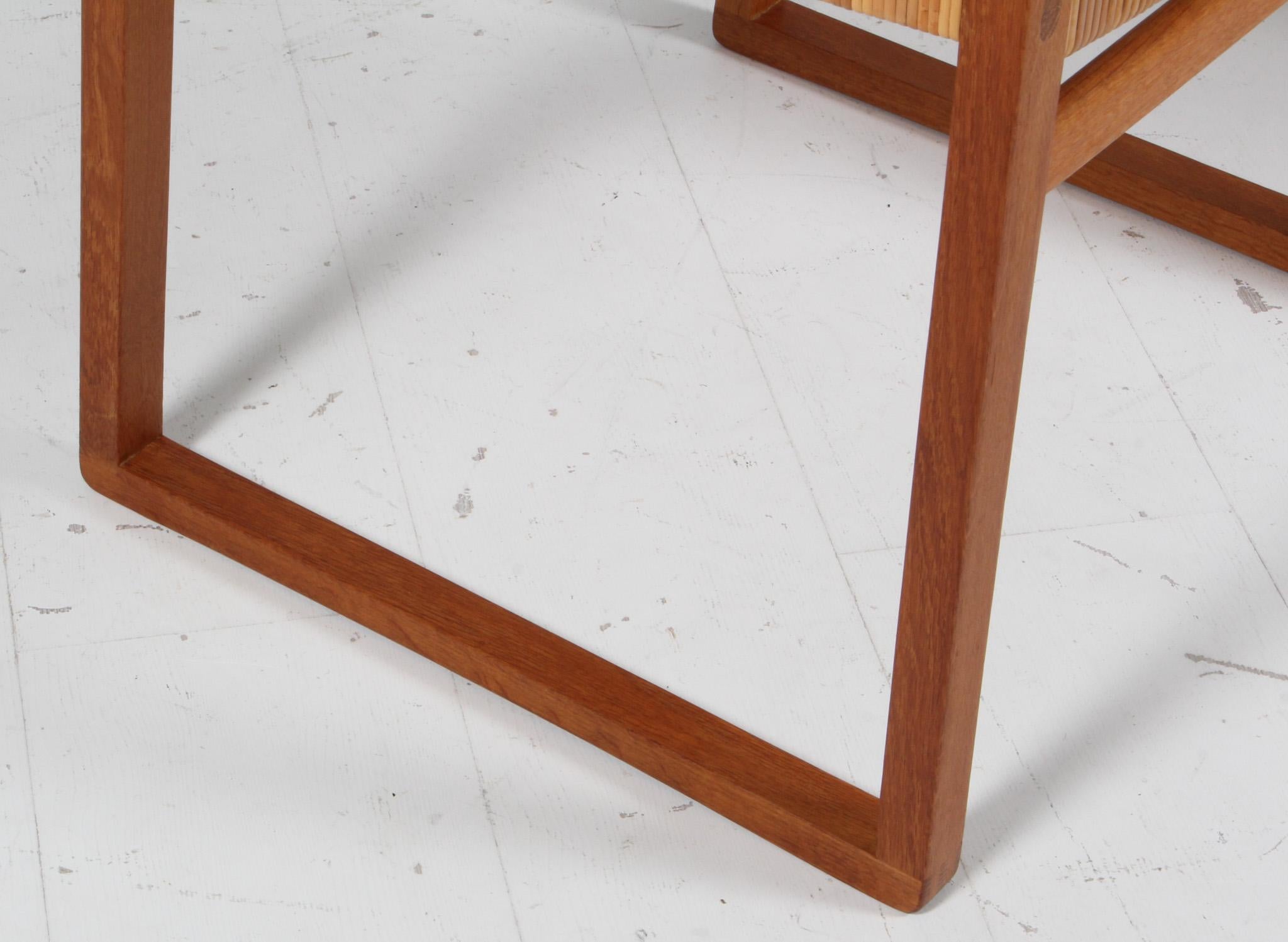 Børge Mogensen arn chairs with cane seat, oak, BM62 1