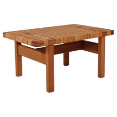 Børge Mogensen Bench BM 5273 of Oak and Cane by Fredericia Stolefabrik, Denmark