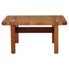 Børge Mogensen Bench BM 5273 of Oak and Cane by Fredericia Stolefabrik, Denmark
