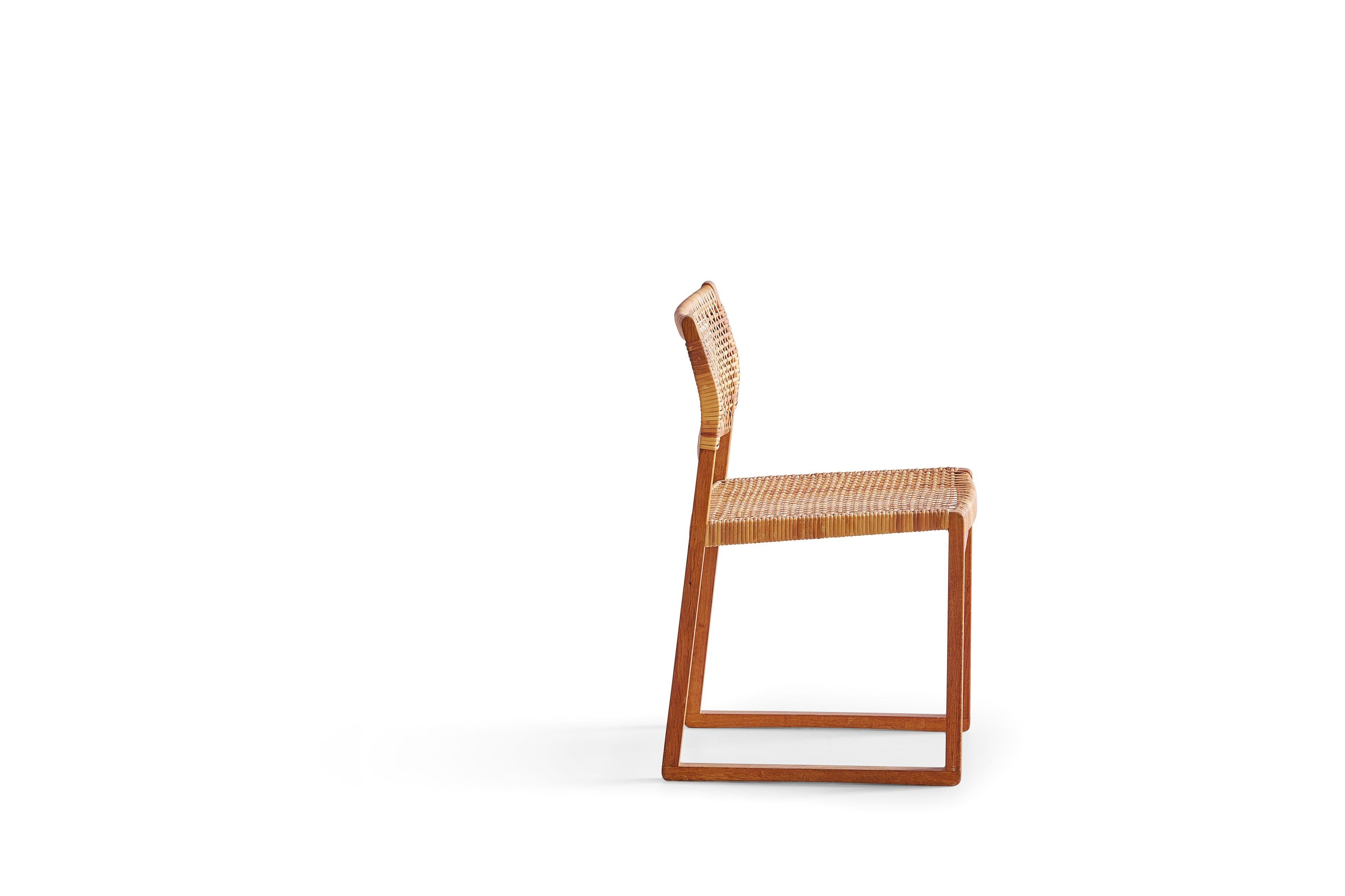 Danese Børge Mogensen  BM 61  Sedie da pranzo in Oak e Cane in vendita