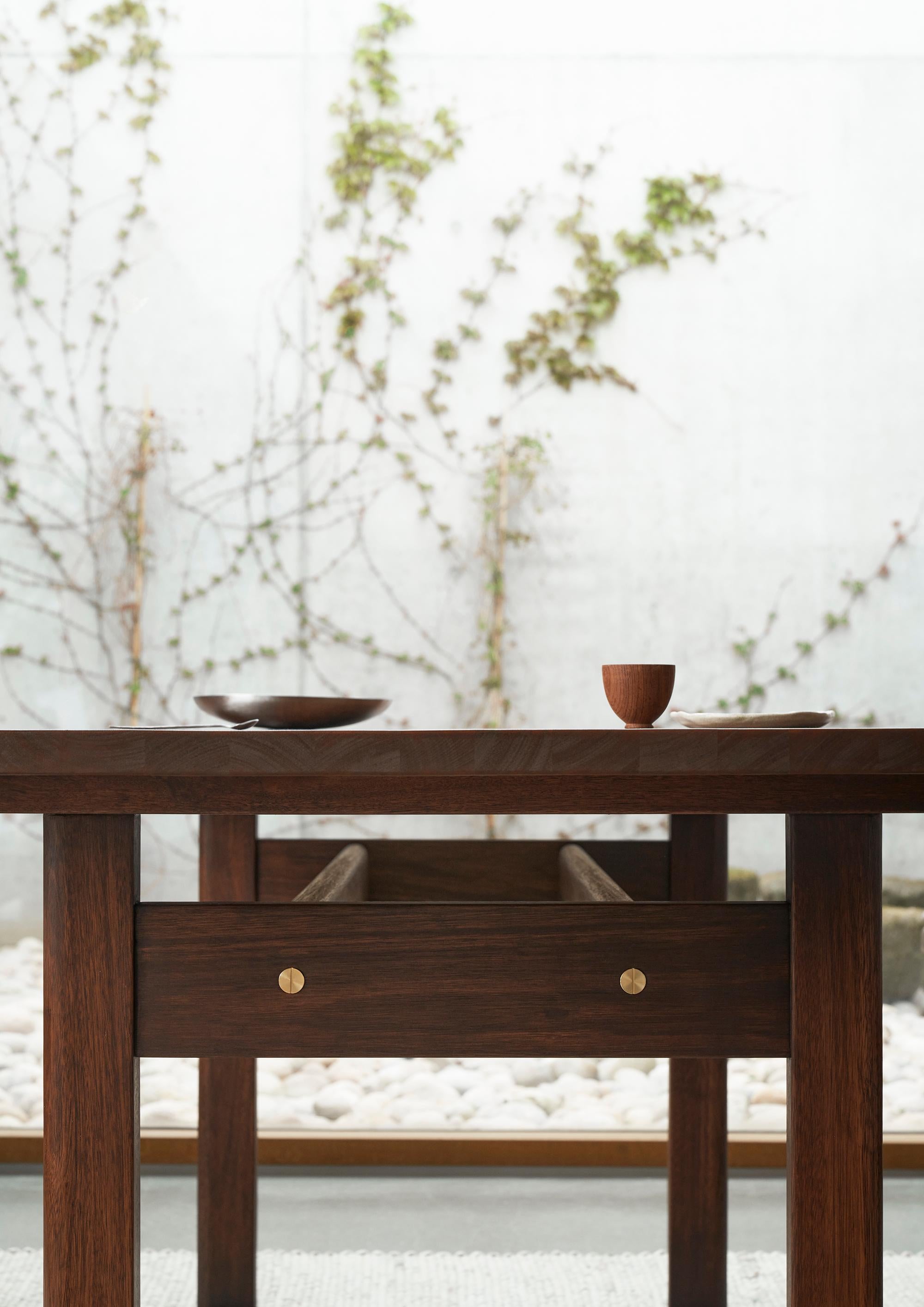 Huilé Table de salle à manger en eucalyptus 'BM0698 Asserbo' de Børge Mogensen pour Carl Hansen & Son en vente