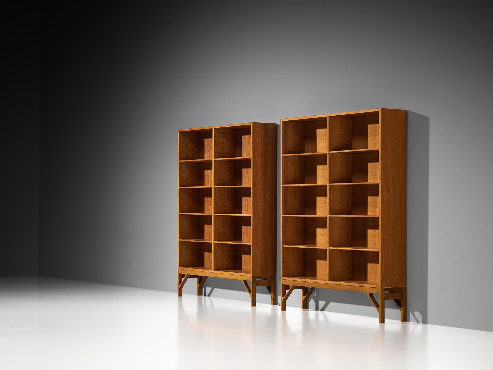 Danese Librerie Børge Mogensen in Oak con scaffali a giorno in vendita