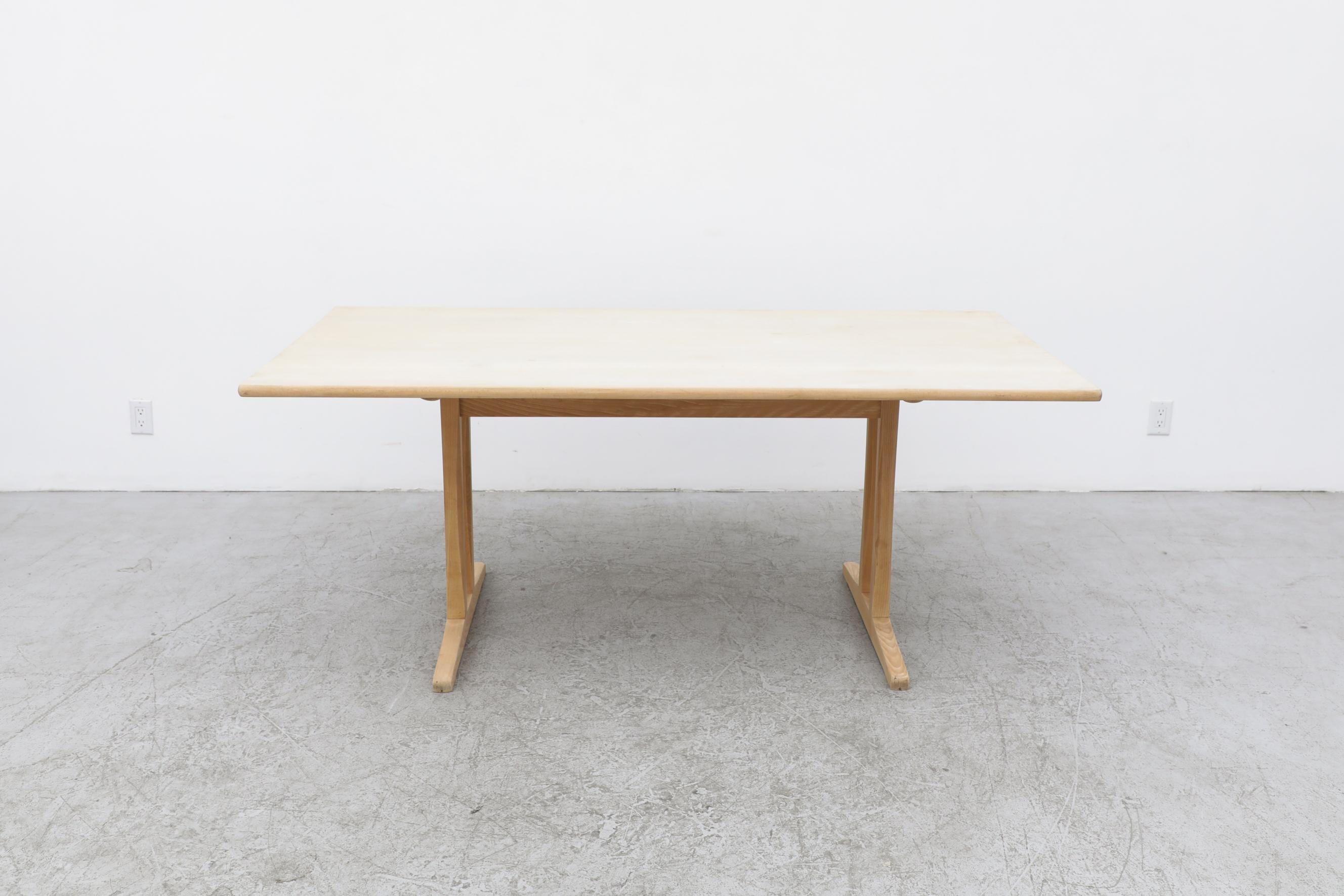 Mid-Century Modern Børge Mogensen C18 Oak Shaker Dining Table for FDB Møbler, 1960s