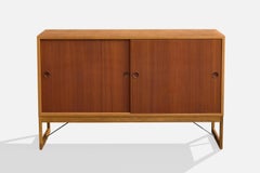 Børge Mogensen, Cabinet, Oak, Teak, Steel, Sweden, 1950s