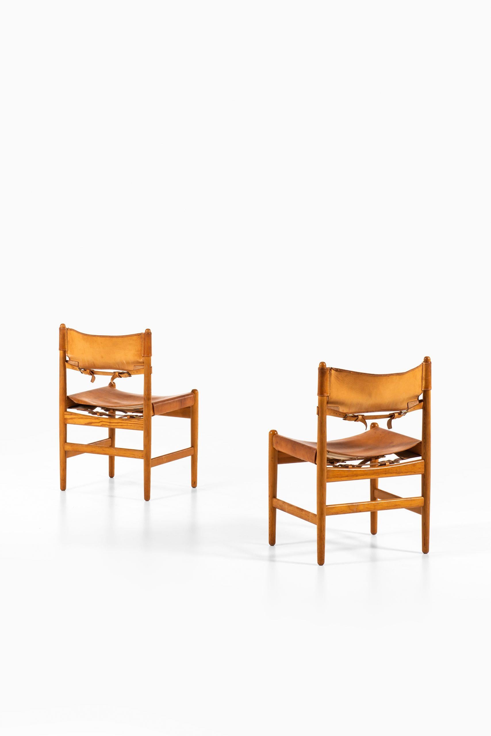 Pine Børge Mogensen Chairs Produced by Svensk Fur in Sweden For Sale