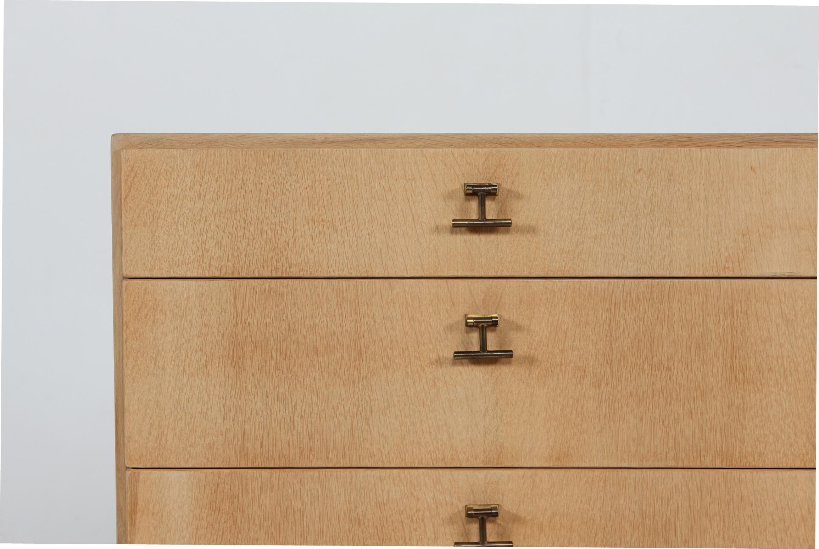 Mid-20th Century Børge Mogensen Chest of Drawers on China Legs Made of Oak by FDB Møbler 1950s For Sale
