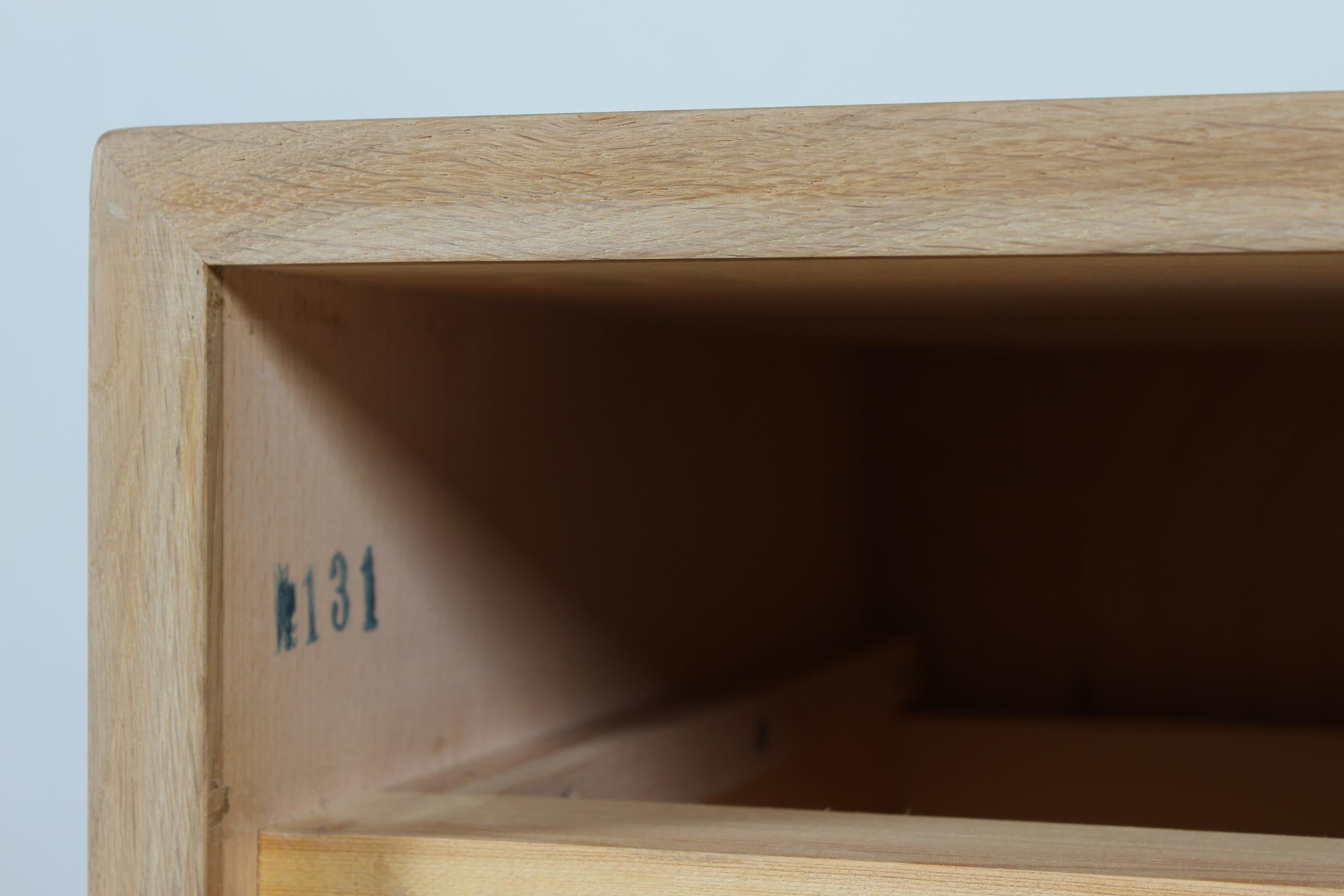 Børge Mogensen Chest of Drawers on China Legs Made of Oak by FDB Møbler 1950s For Sale 1