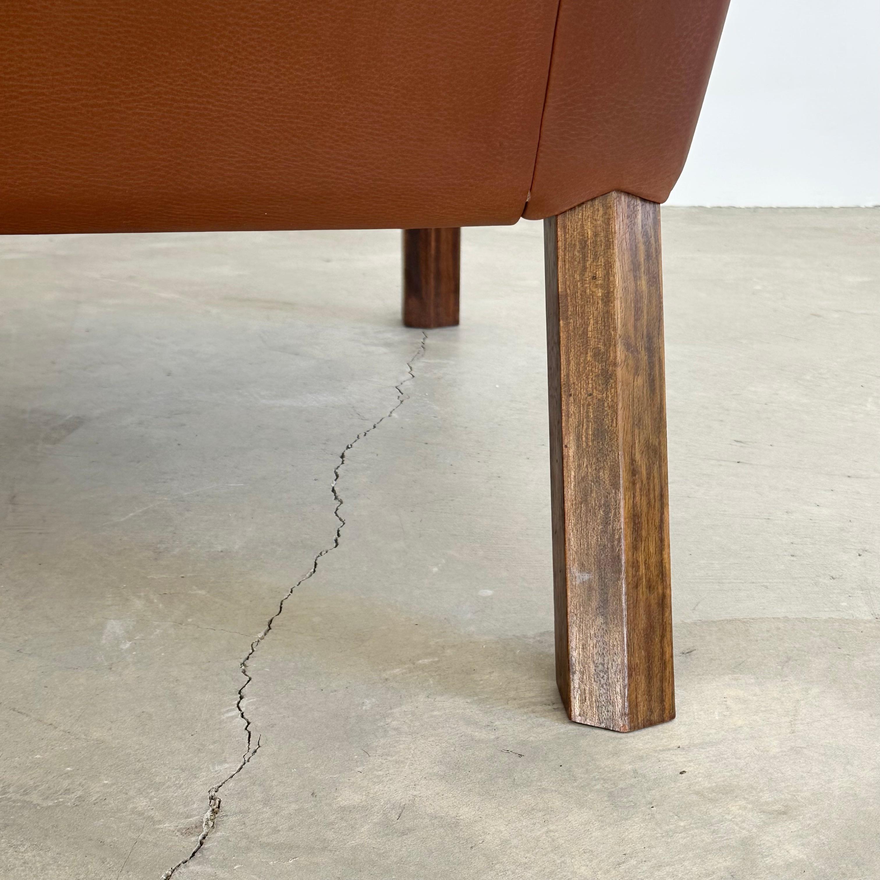 Børge Mogensen Chocolate Brown Leather Lounge Chairs, 1960s Denmark For Sale 14