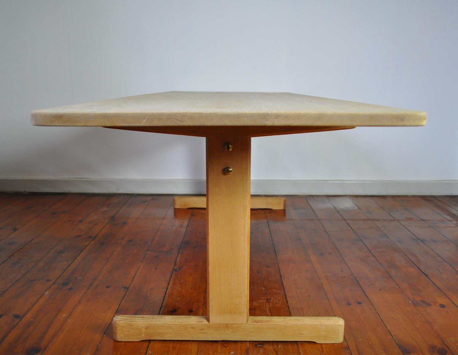 Børge Mogensen Coffee Table in Solid Oak for C.M. Madsens Fabrik, 1960s In Good Condition For Sale In Vordingborg, DK