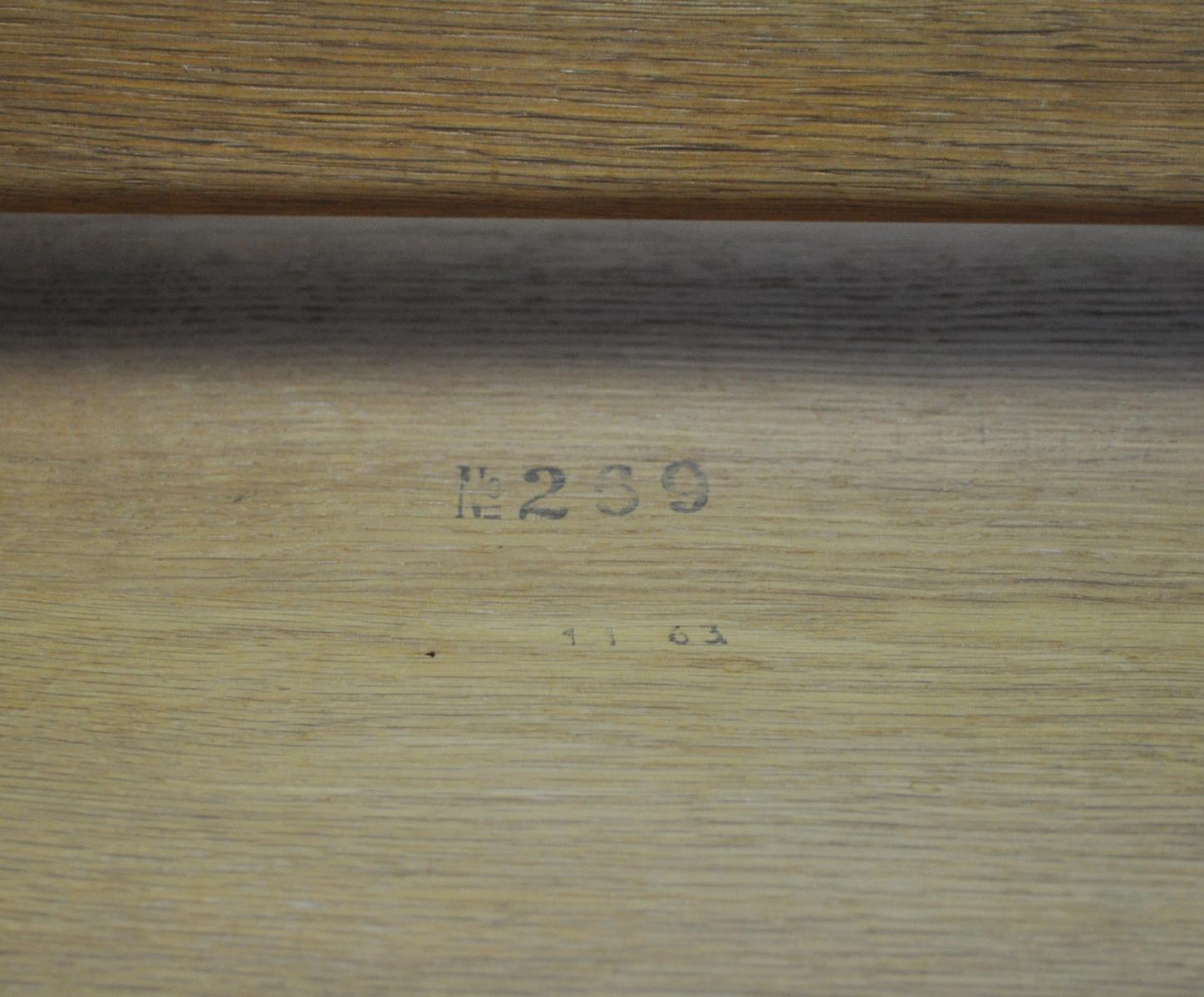 Mid-20th Century Børge Mogensen Coffee Table in Solid Oak for C.M. Madsens Fabrik, 1960s For Sale