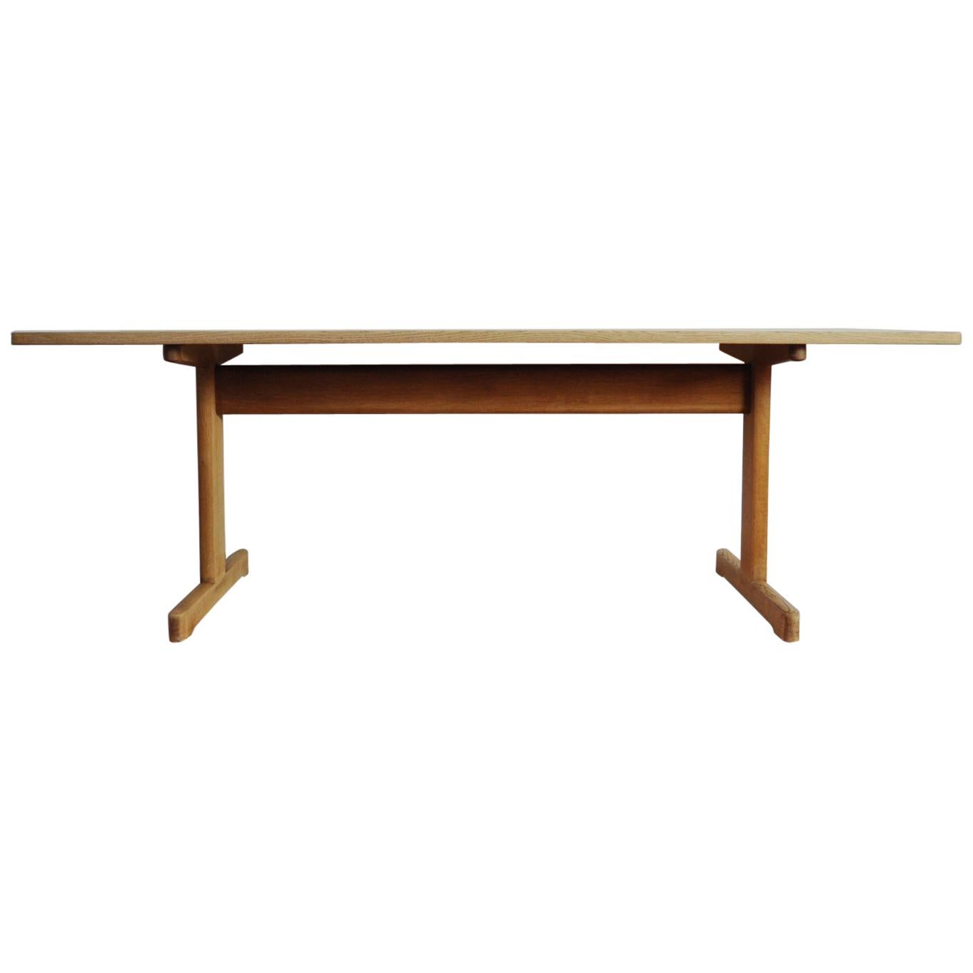 Børge Mogensen Coffee Table in Solid Oak for C.M. Madsens Fabrik, 1960s For Sale