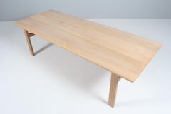 Børge Mogensen Coffee Table, Solid Soap Treated Oak, Model 262, Denmark