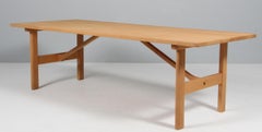 Børge Mogensen Coffee Table, Solid soap Treated Oak, Model 268, Denmark