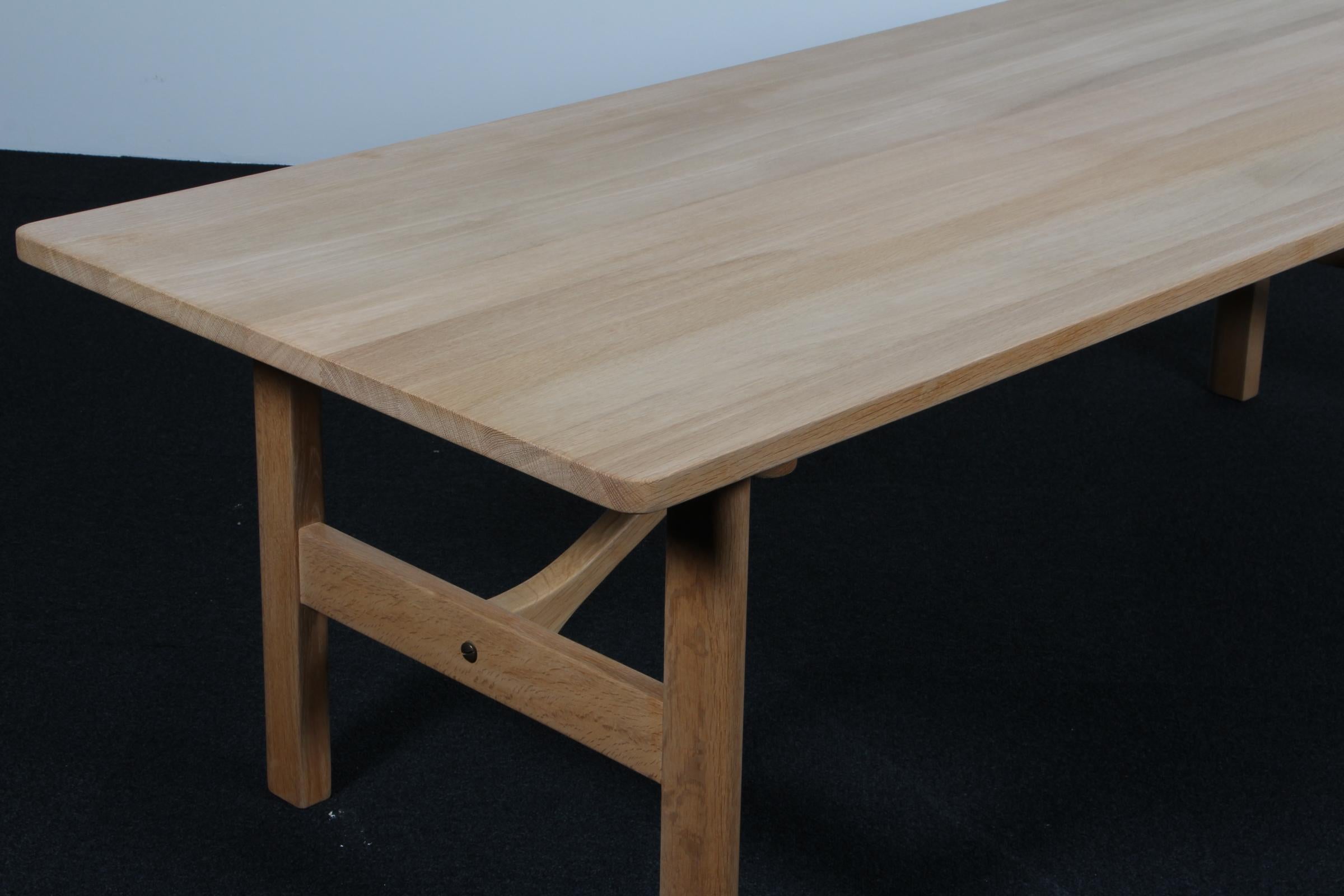 Scandinave moderne Table basse Børge Mogensen, Oak Oak massif traité au savon, Modèle 268, Danemark en vente