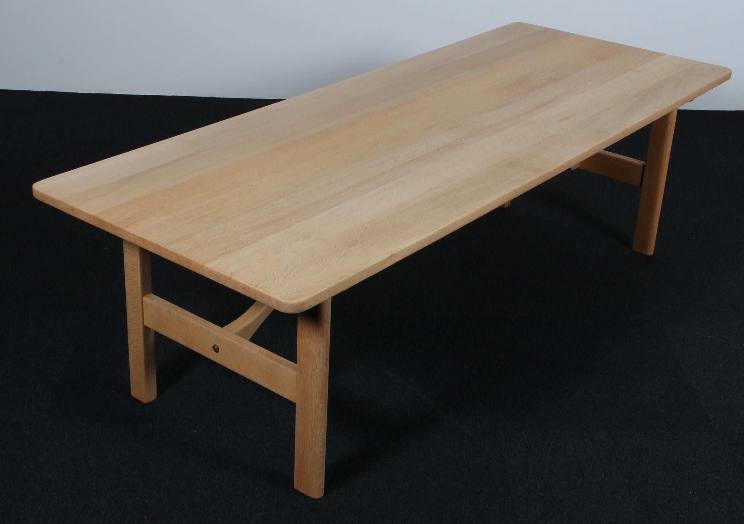 Scandinave moderne Table basse Børge Mogensen, Oak Oak massif traité au savon, Modèle 268, Danemark en vente