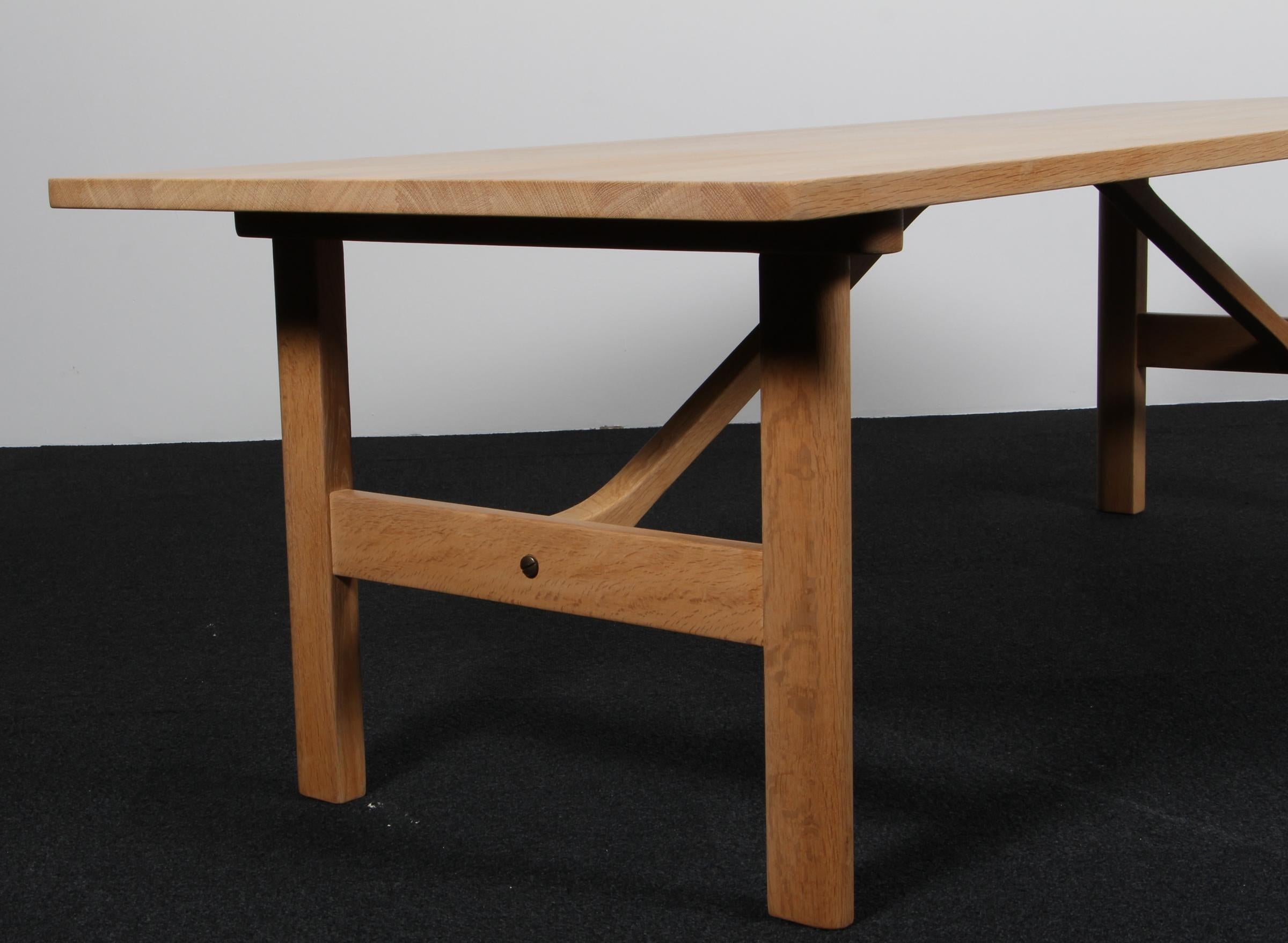 Danois Table basse Børge Mogensen, Oak Oak massif traité au savon, Modèle 268, Danemark en vente