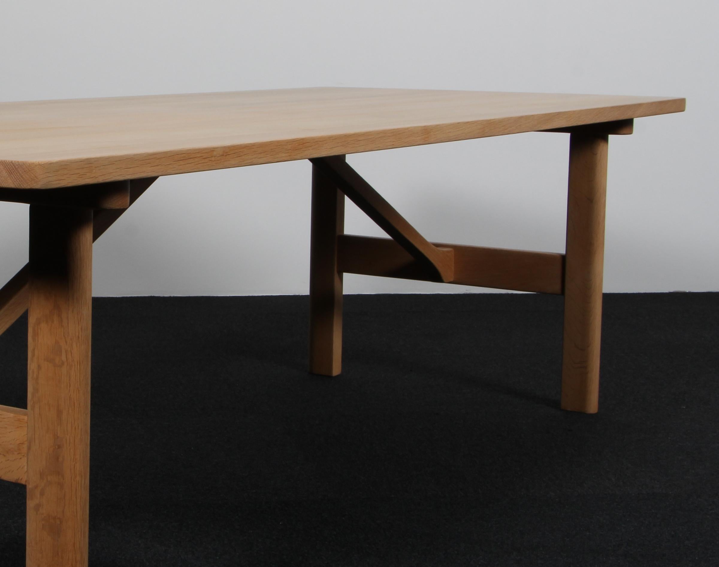 Milieu du XXe siècle Table basse Børge Mogensen, Oak Oak massif traité au savon, Modèle 268, Danemark en vente