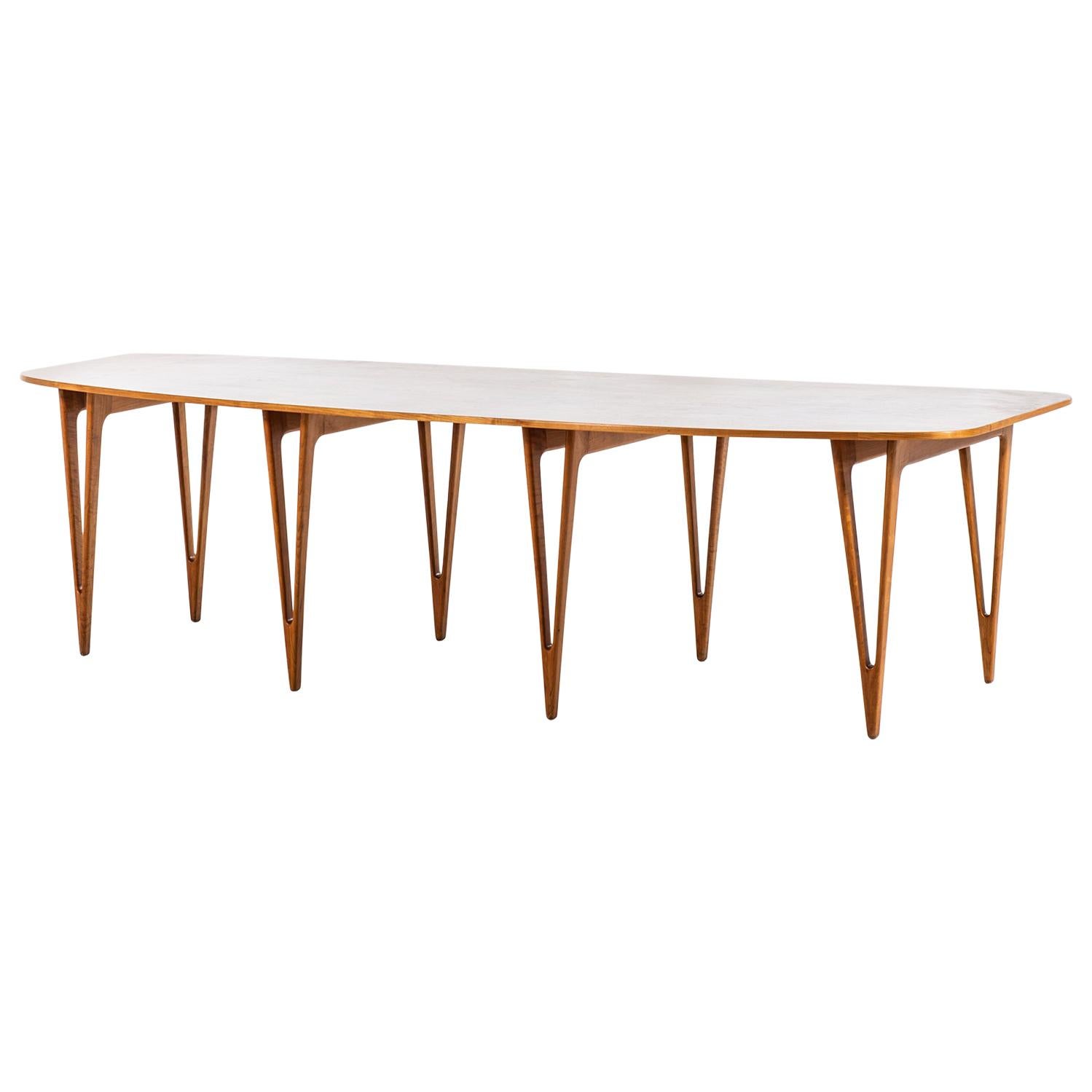 Børge Mogensen Console / Library Table by Erhard Rasmussen in Denmark For Sale