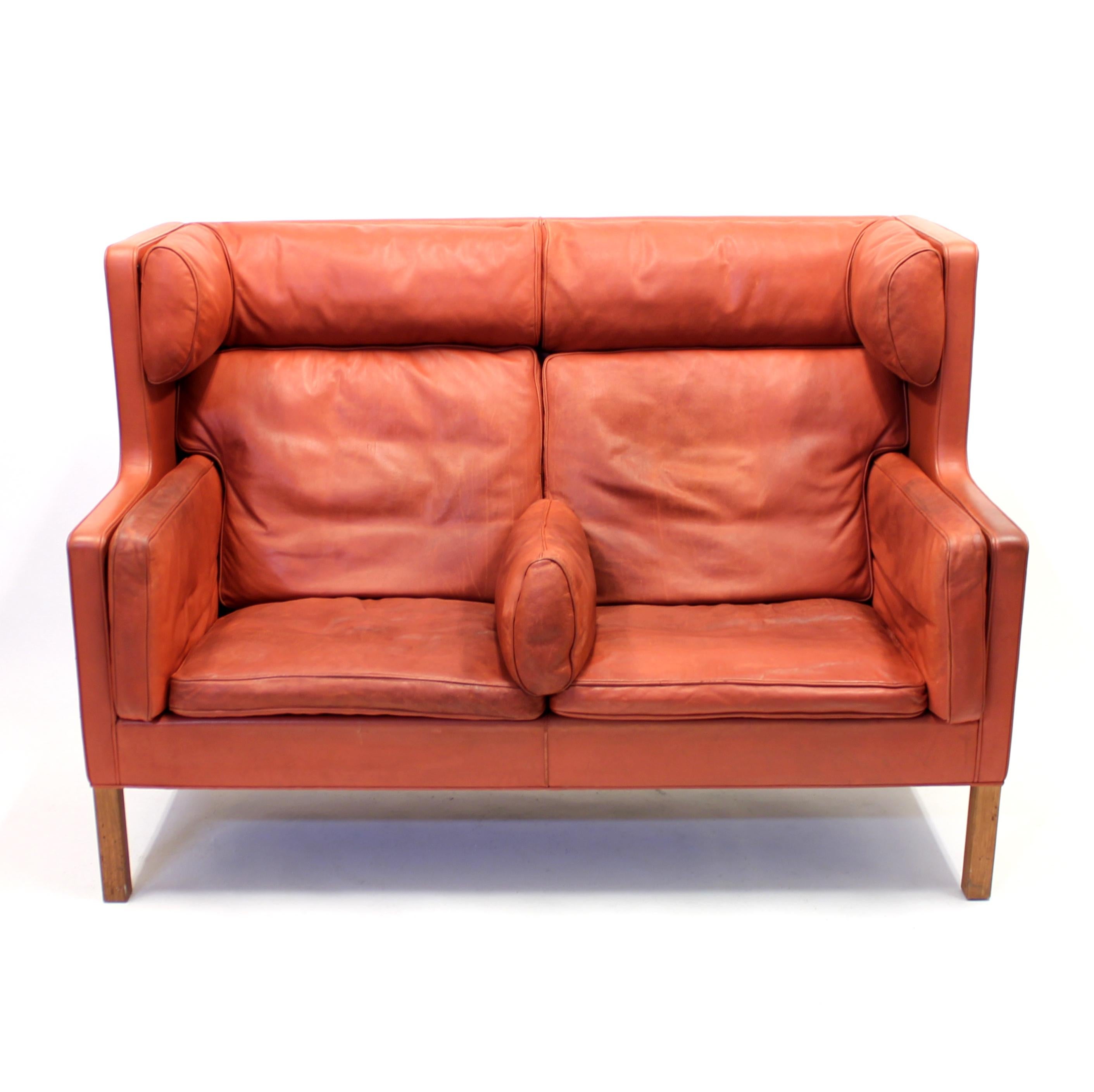 20th Century Børge Mogensen, Coupe Leather Sofa 2192, for Frederica, 1980s