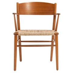 Børge Mogensen Danish Dining Arm Chair Restored Mid Century Søborg Møbler