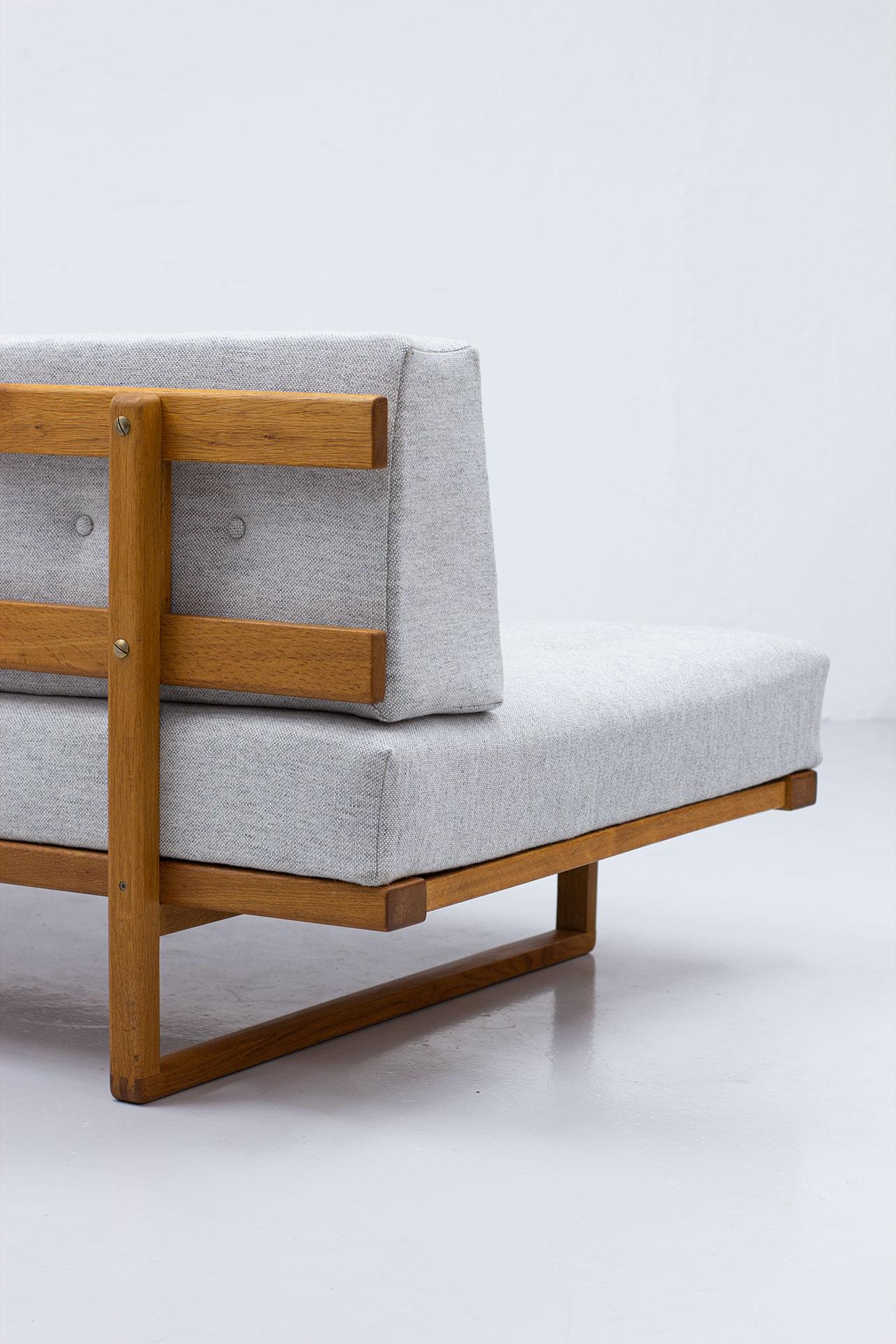 Børge Mogensen Daybed 4312 of Oak and Wool by Fredericia Stolefabrik, Denmark 4