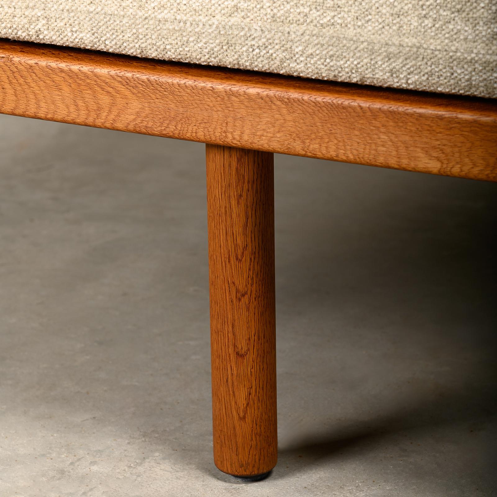 Børge Mogensen daybed Model 190 oak and natural fabric, Fredericia Stolefabrik 4