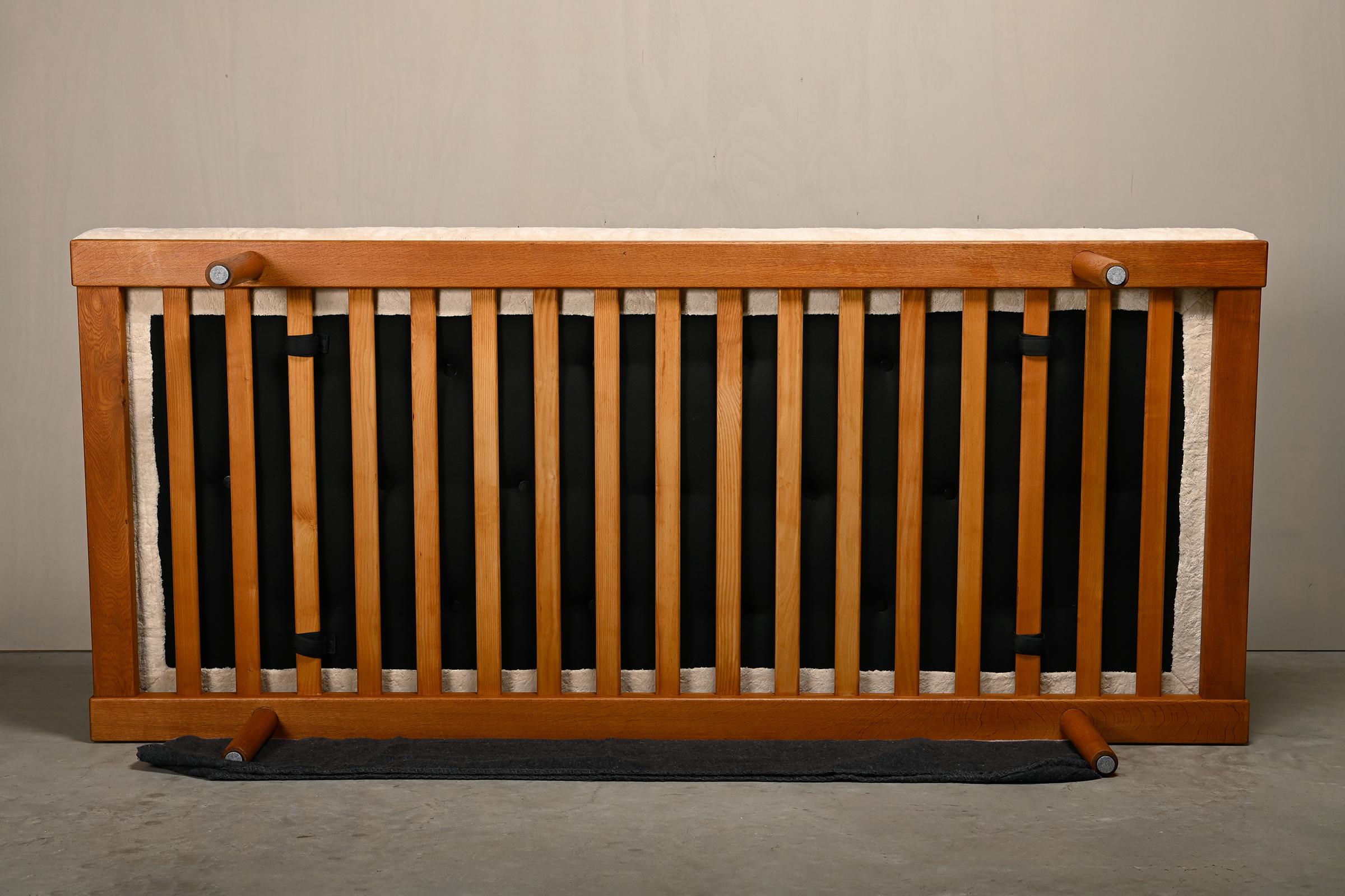 Børge Mogensen Daybed Oak and Almond colored fabric, Fredericia Stolefabrik 7