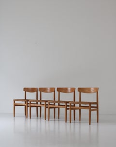 Børge Mogensen Dining Chair "Model Øresund 537" Solid Patinated Oak & Seagrass