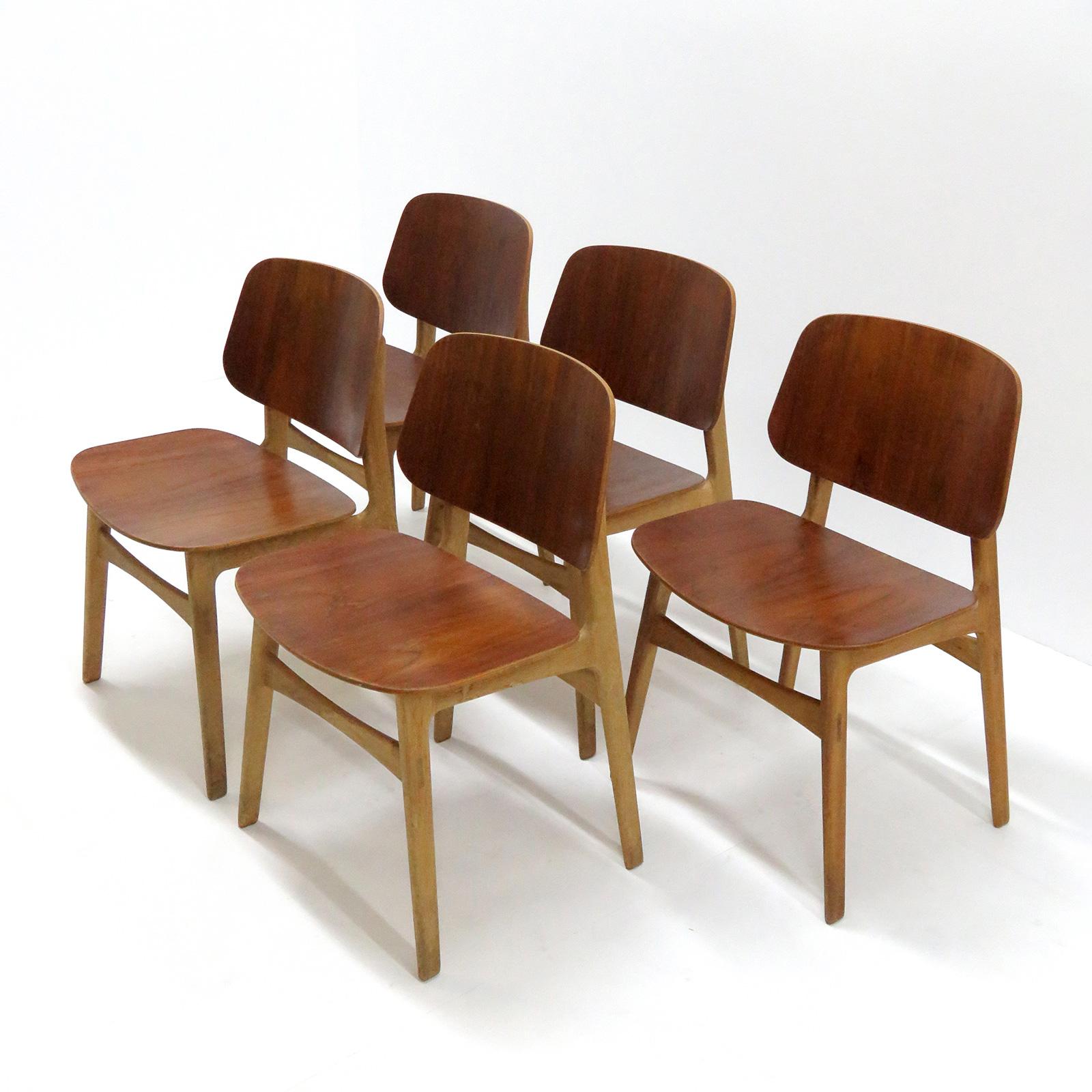 Børge Mogensen Dining Chairs, Model 122, 1950 4