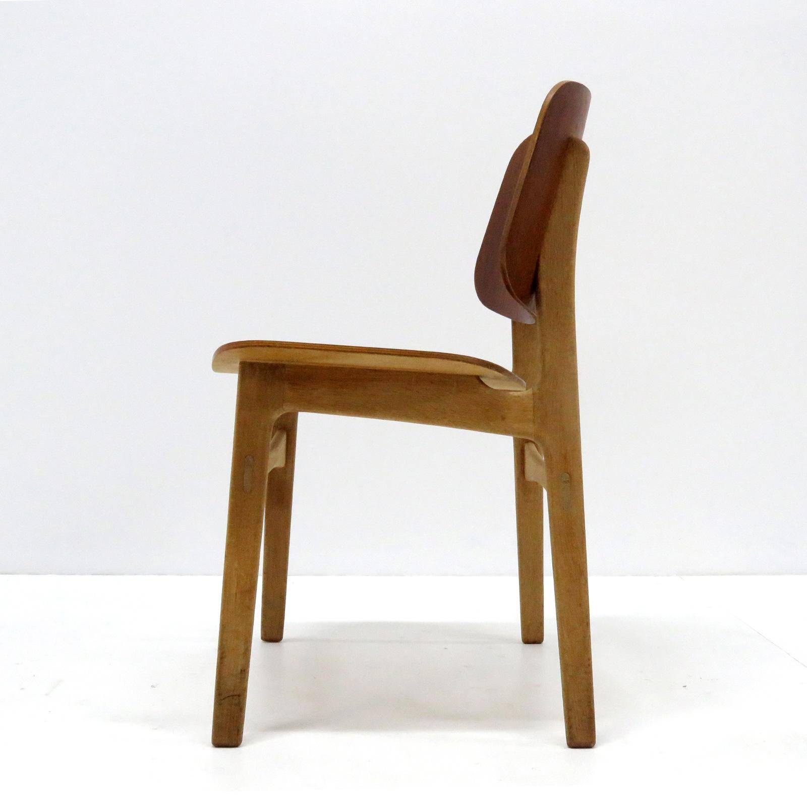 Danish Børge Mogensen Dining Chairs, Model 122, 1950