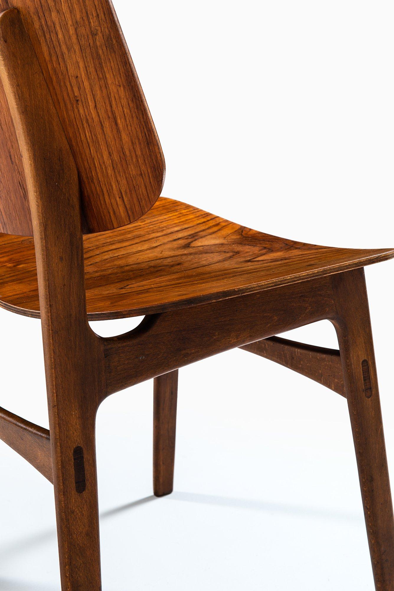 Chaises de salle à manger Brge Mogensen modèle 122/chaise coquillage de Sborg Mbler au Danemark en vente 3