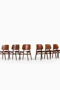 Børge Mogensen Dining Chairs Model 122 / Shell Chair by Søborg Møbler in Denmark