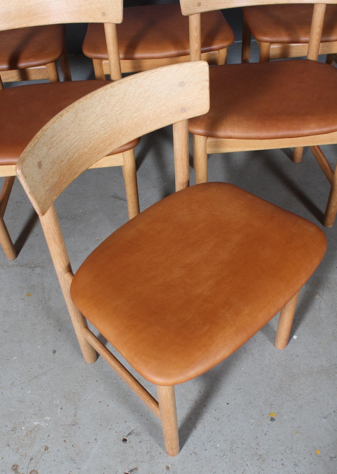 Børge Mogensen Dining Chairs, Model 3236 In Good Condition In Esbjerg, DK