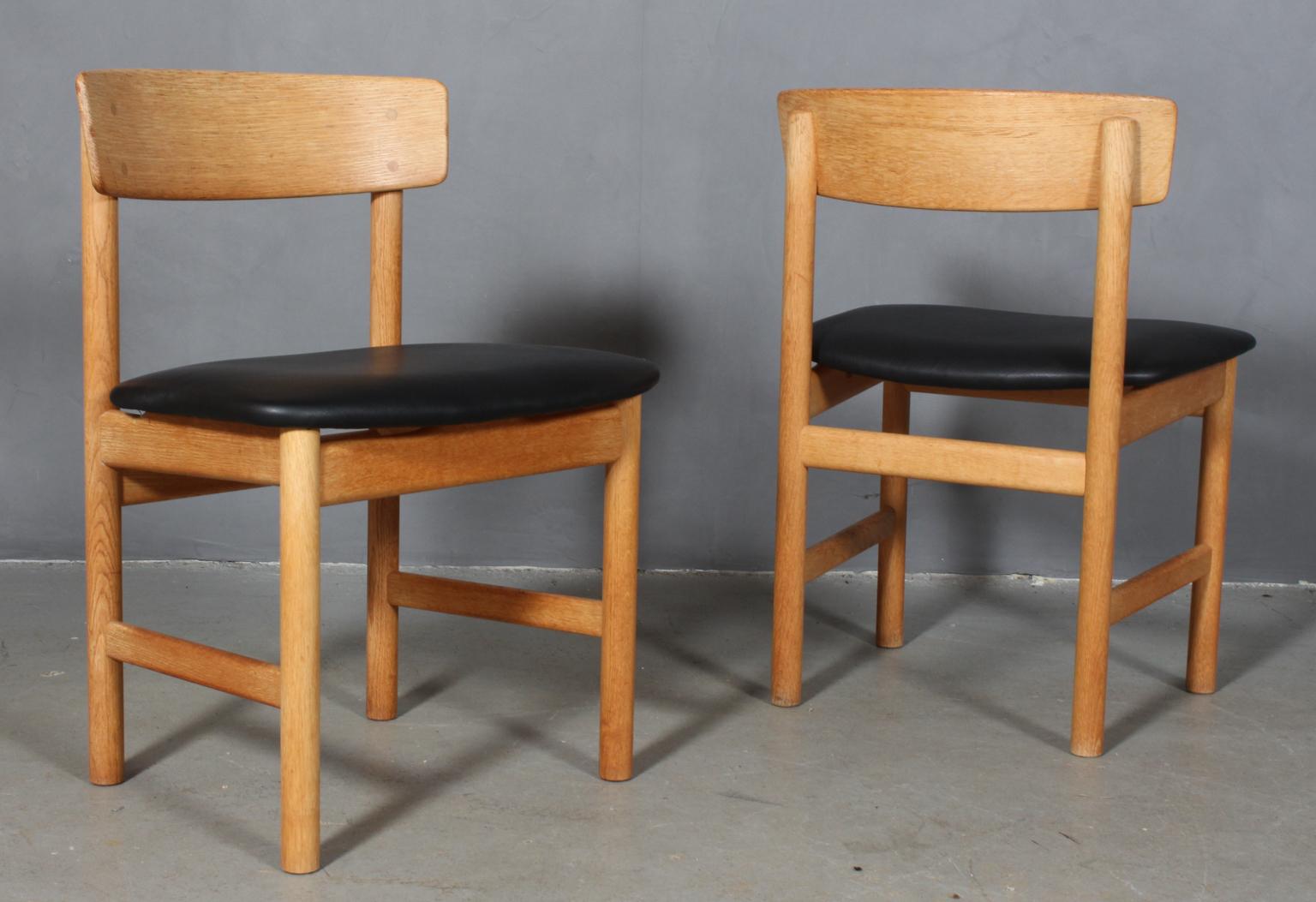Børge Mogensen Dining Chairs, Model 3236 In Good Condition In Esbjerg, DK