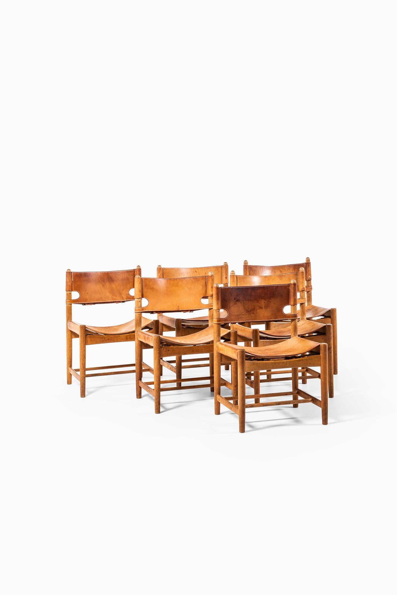 Børge Mogensen Dining Chairs Model 3237 by Fredericia Stolefabrik in Denmark 4